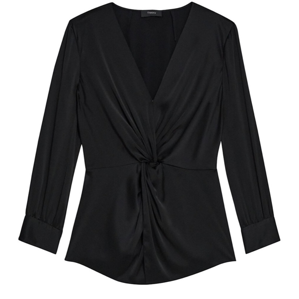 Theory twist front blouse
